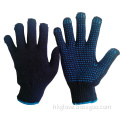 PVC DOTS NAVY BLUE GLOVE with CE Certificate
